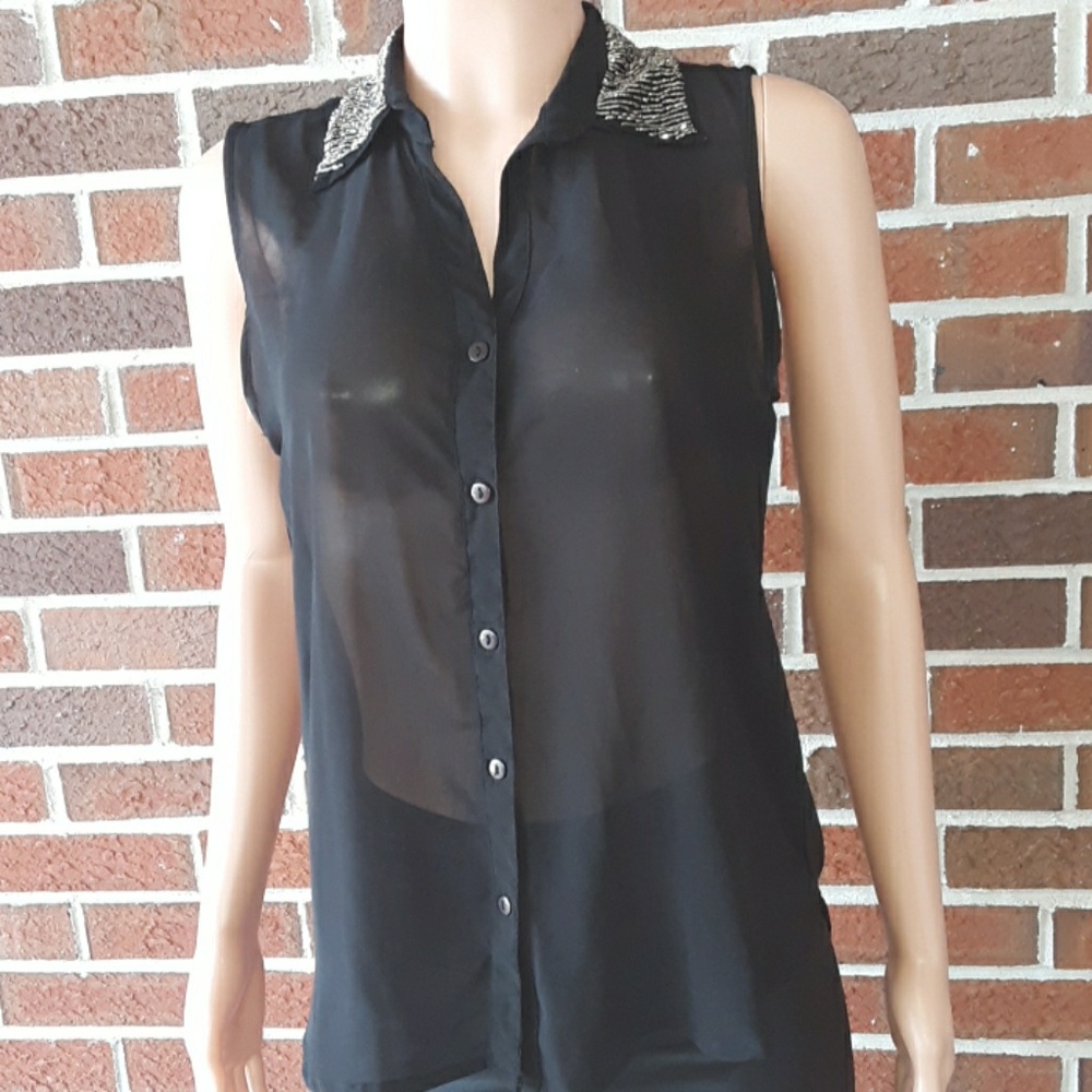 Sheer Embellished Top - Picture 3 of 3